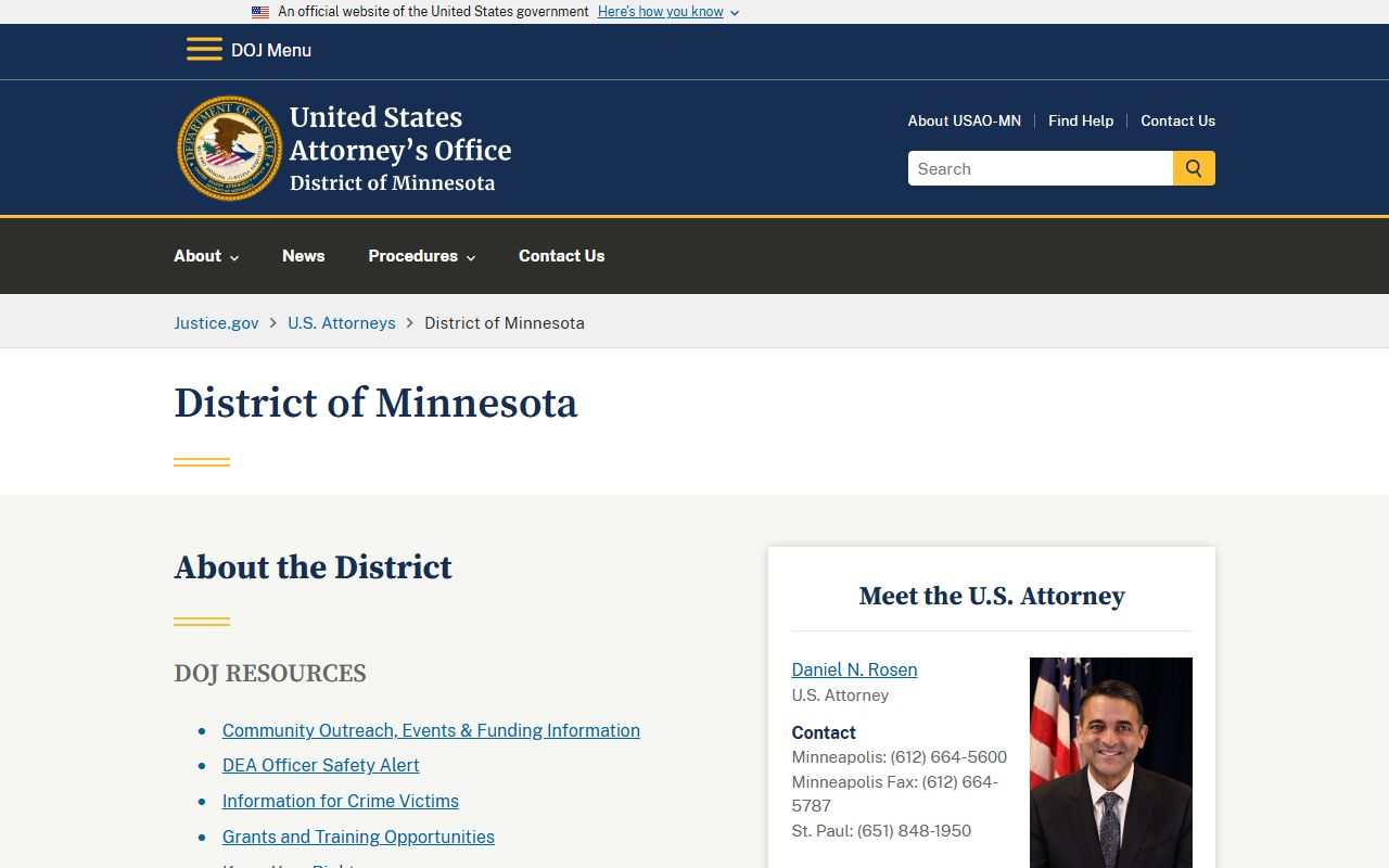Sibley County arrest records federal charge source